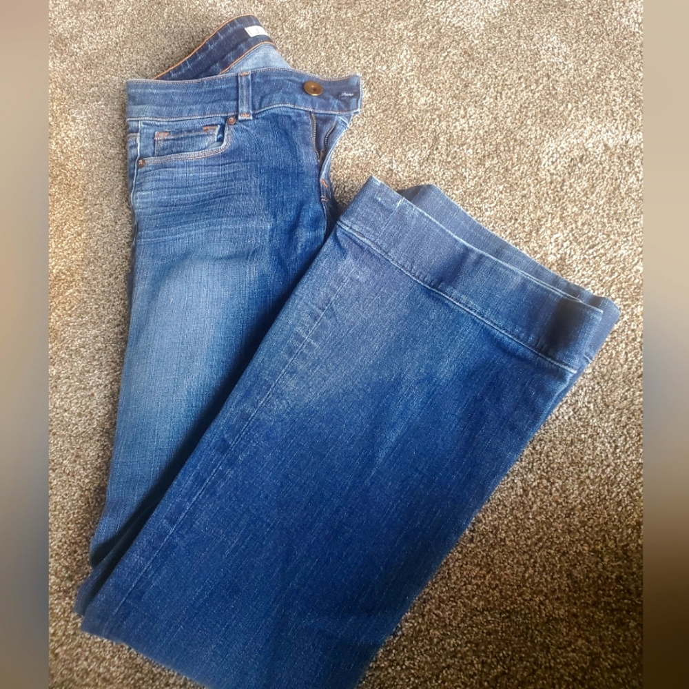 J Brand Medium/Dark wash Flare Jean